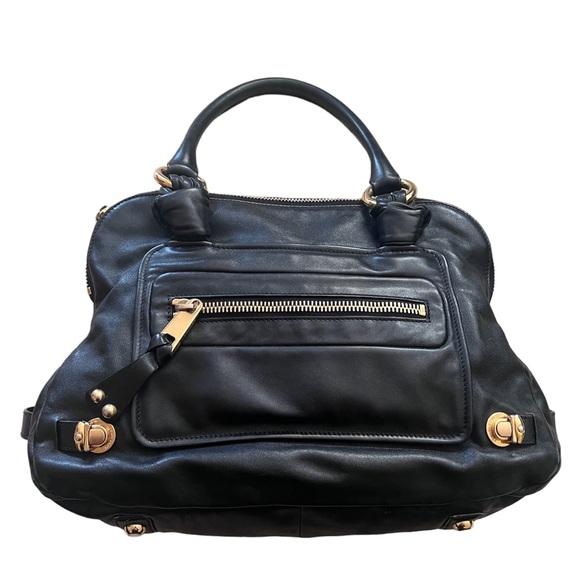 MARC JACOBS Leather Shoulder Bag black - Picture 3 of 11